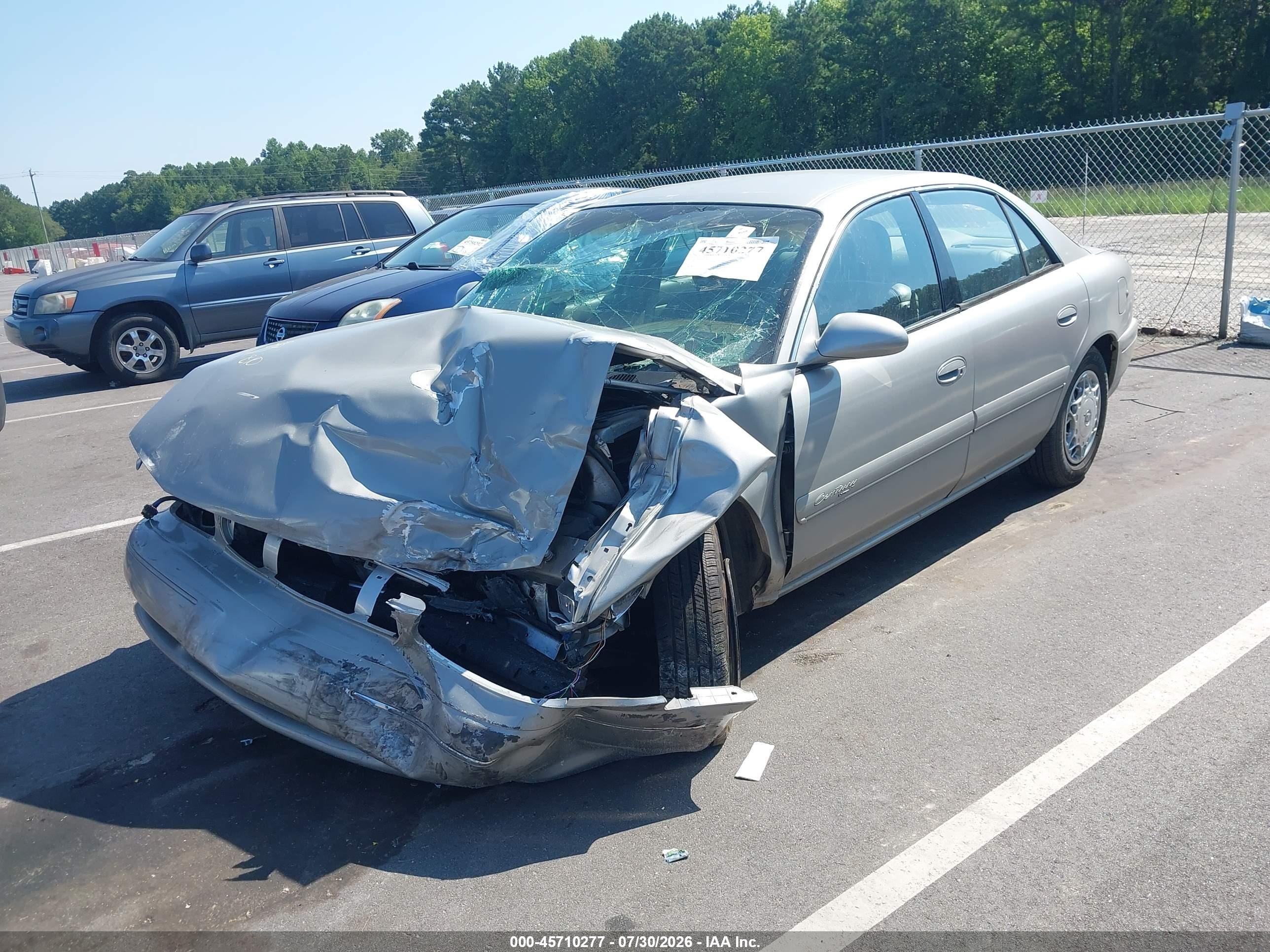 2002 Buick Century Limited Silver vin: 2G4WY55J321128639