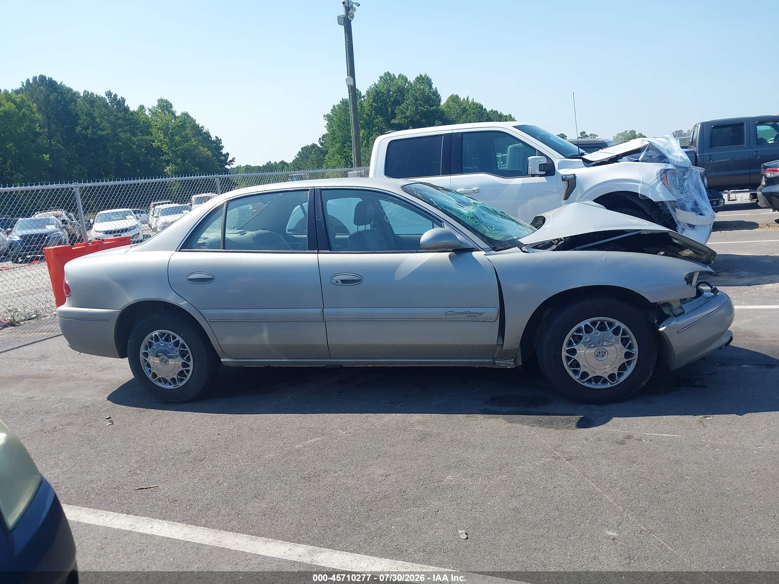 2002 Buick Century Limited Silver vin: 2G4WY55J321128639