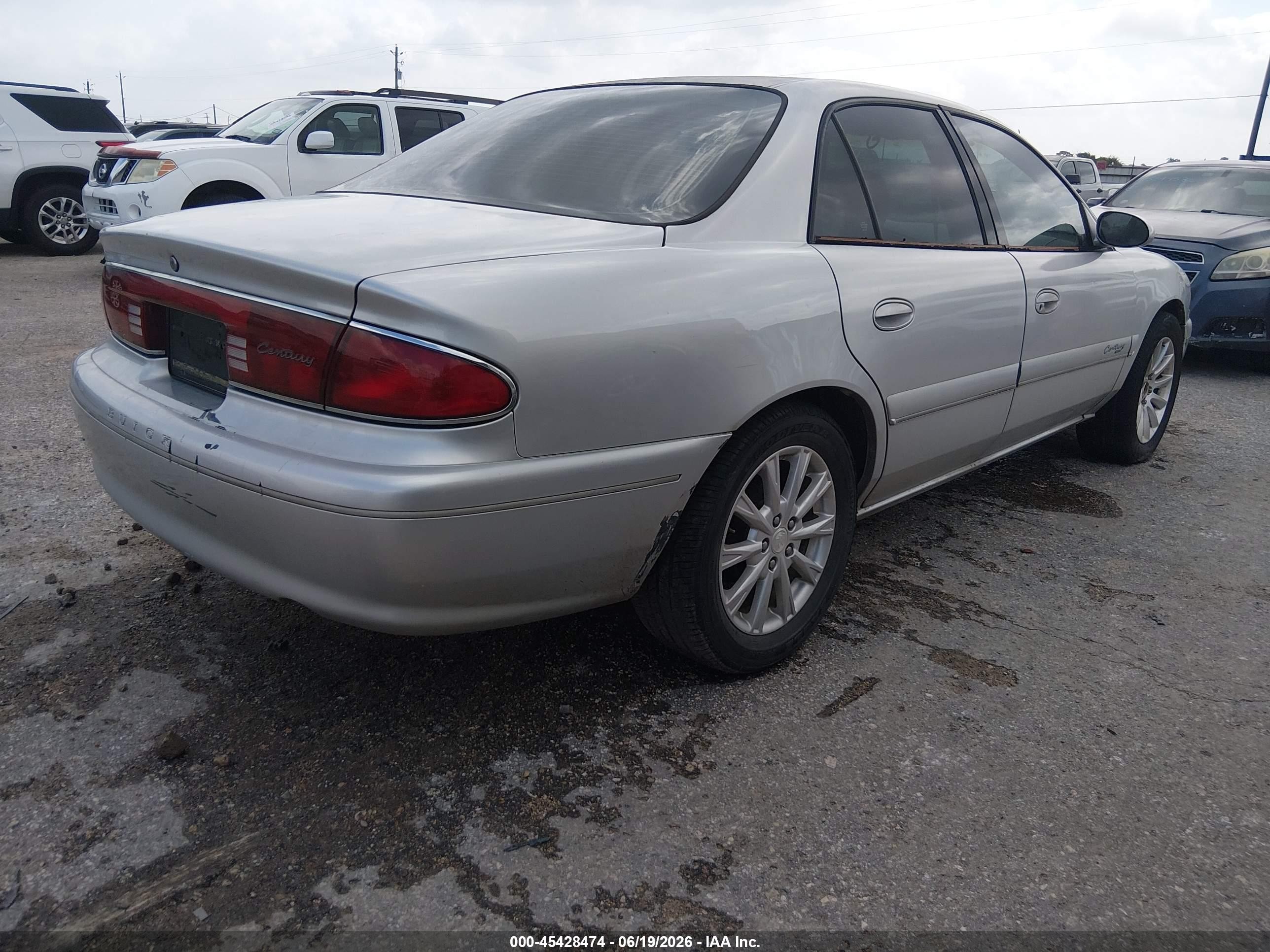 2000 Buick Century Limited Silver vin: 2G4WY55J8Y1236389