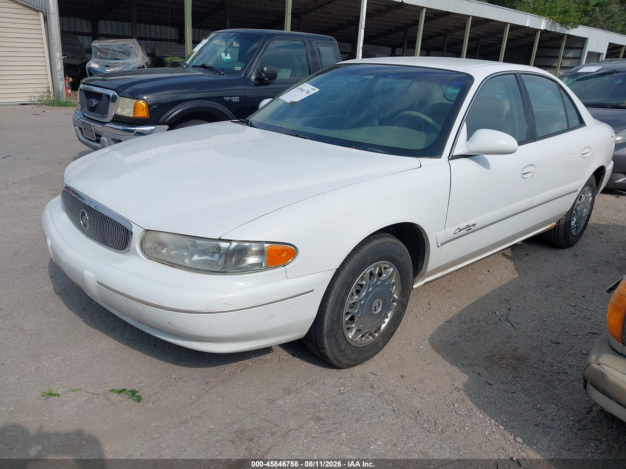 2000 Buick Century Limited White vin: 2G4WY55J8Y1253600