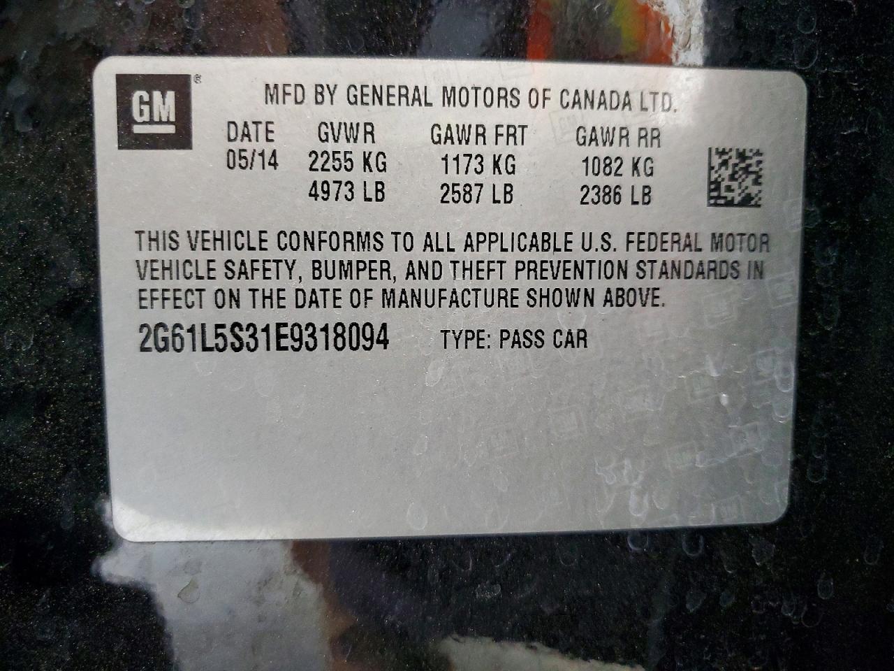 2014 Cadillac Xts Black vin: 2G61L5S31E9318094