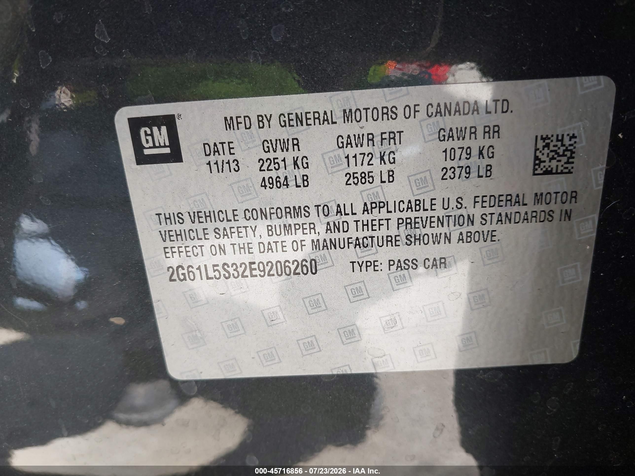 2014 Cadillac Xts Standard Gray vin: 2G61L5S32E9206260
