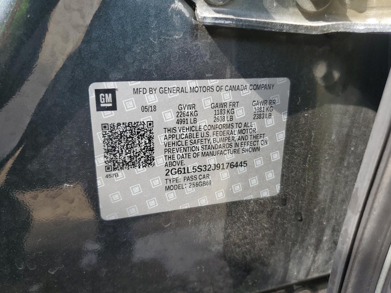 2018 Cadillac Xts Charcoal vin: 2G61L5S32J9176445