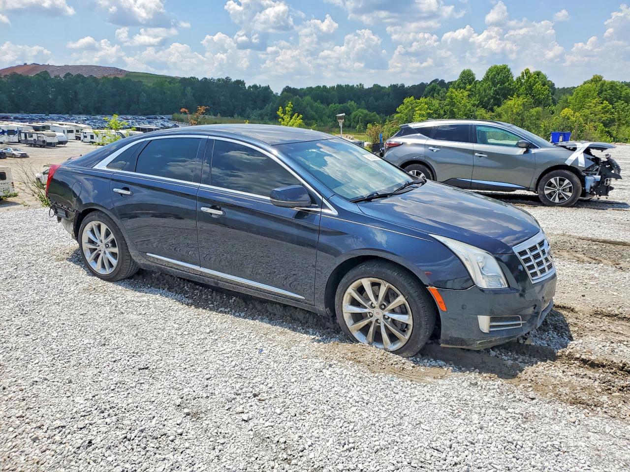 2014 Cadillac Xts Luxury Collection Blue vin: 2G61M5S31E9237383