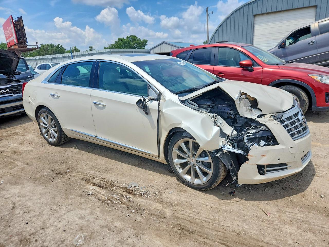 2014 Cadillac Xts Luxury Collection White vin: 2G61M5S31E9304516