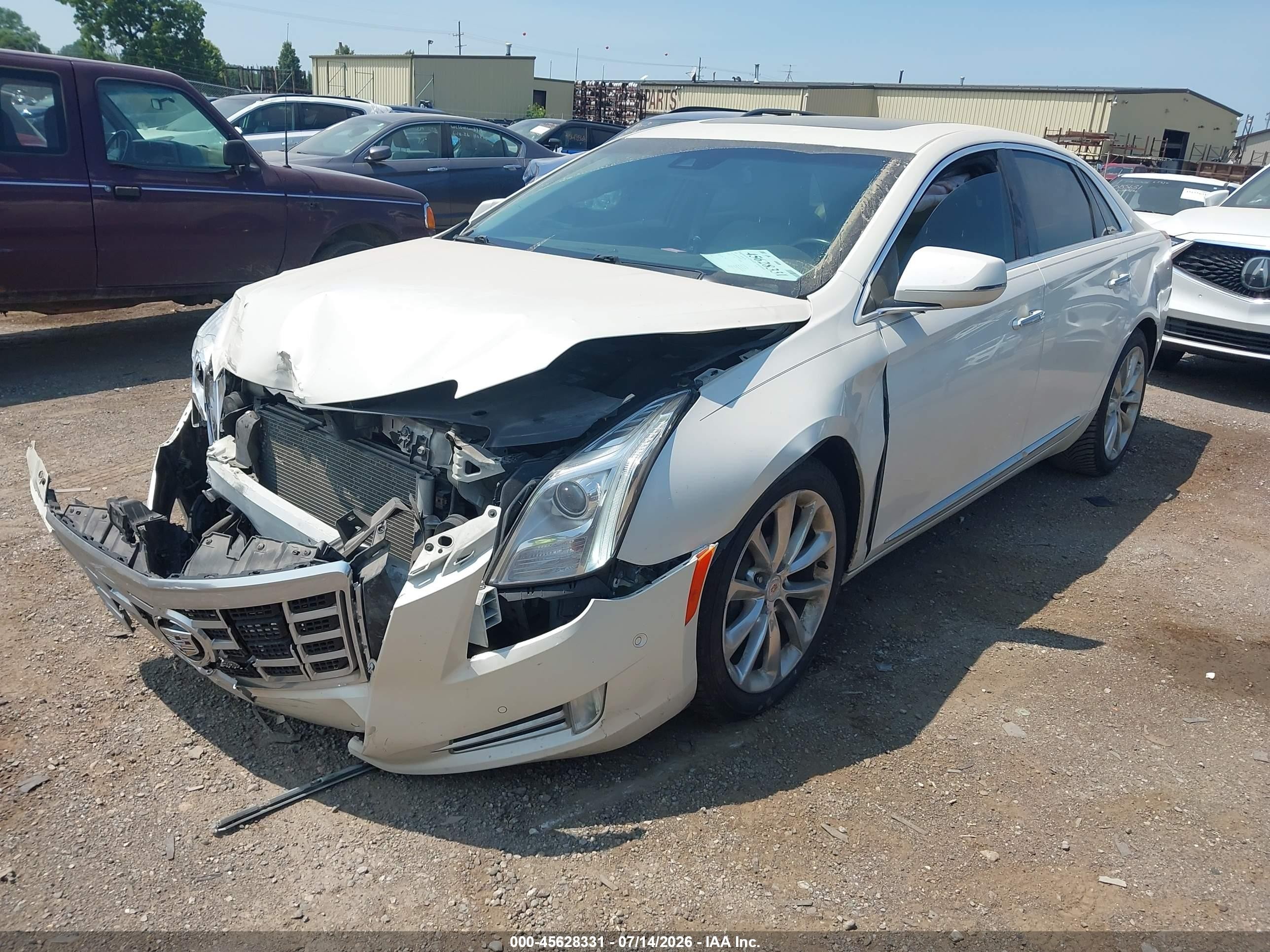 2014 Cadillac Xts Luxury White vin: 2G61M5S33E9161651
