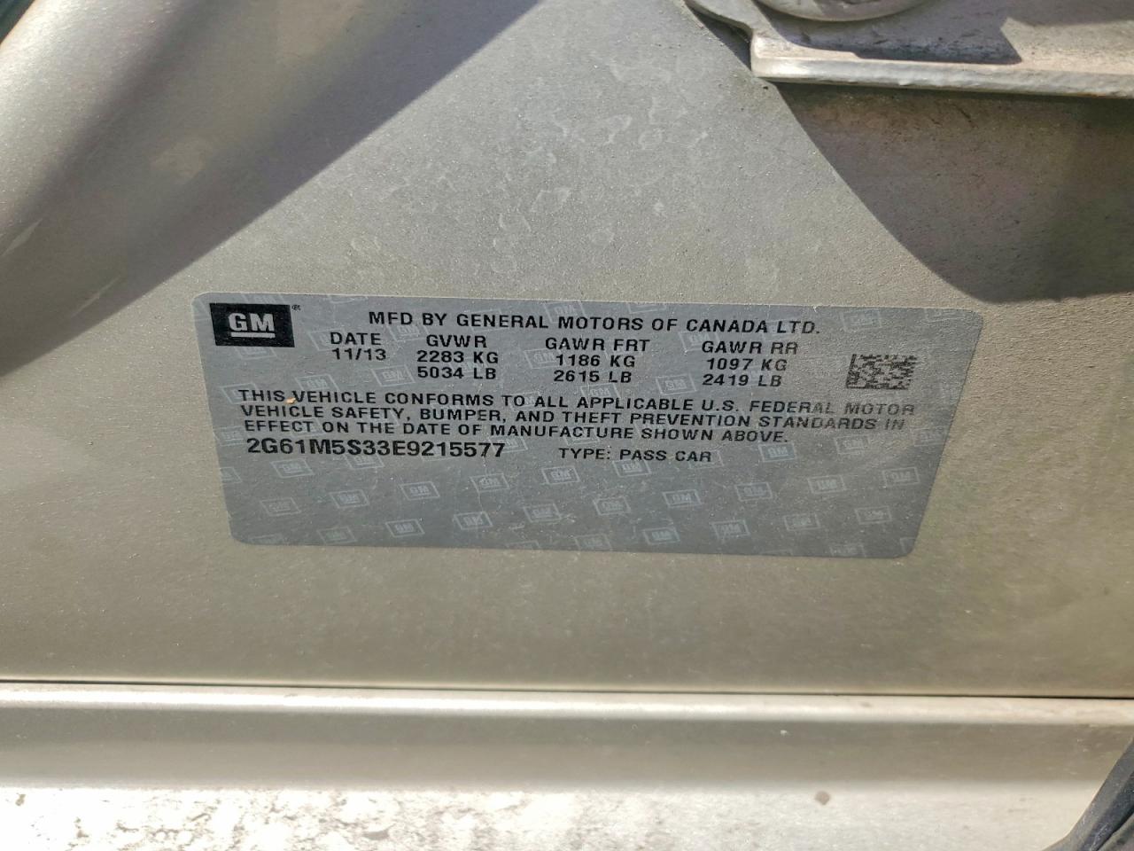 2014 Cadillac Xts Luxury Collection Золотой vin: 2G61M5S33E9215577