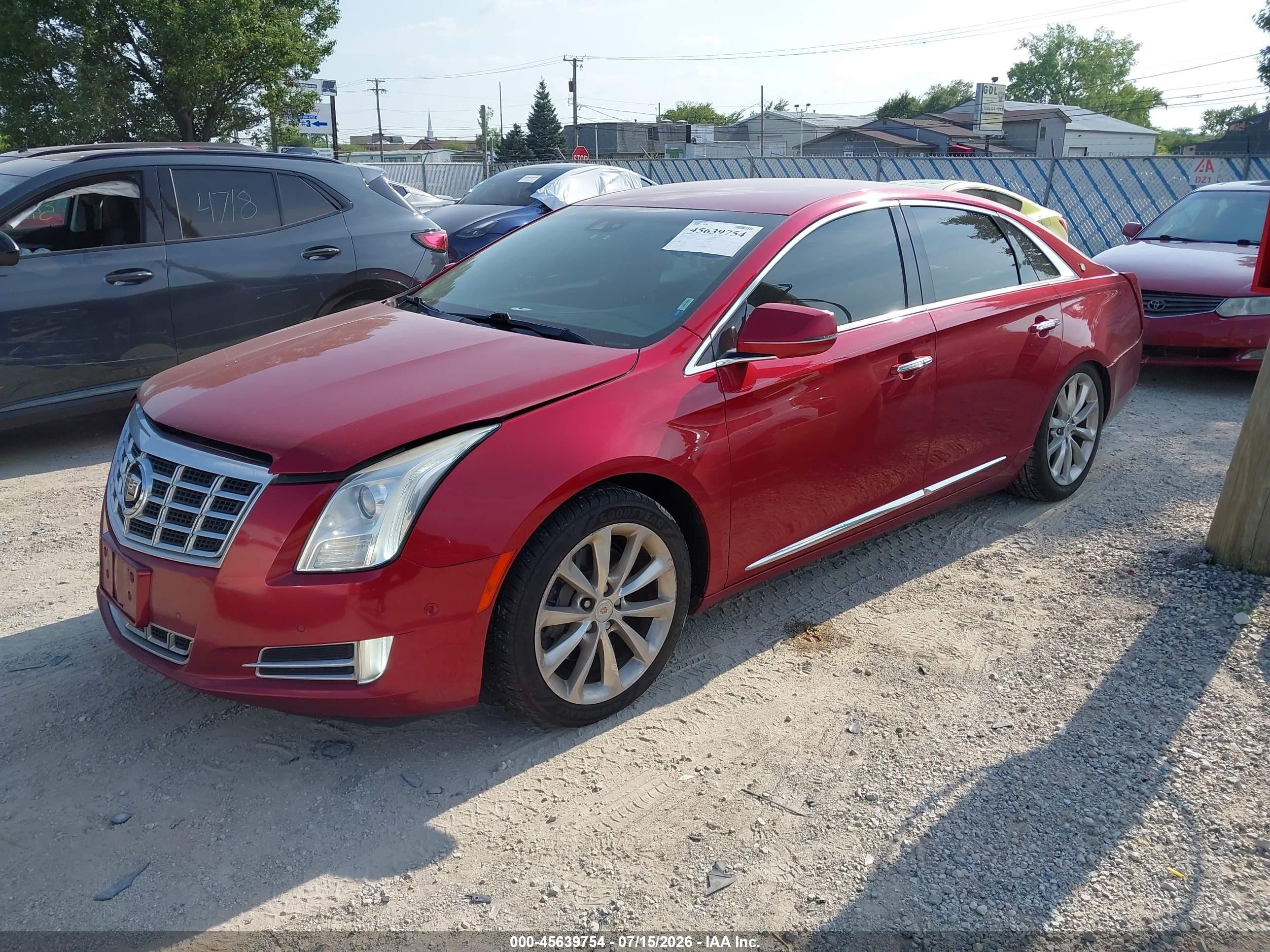 2014 Cadillac Xts Luxury Red vin: 2G61M5S34E9277523