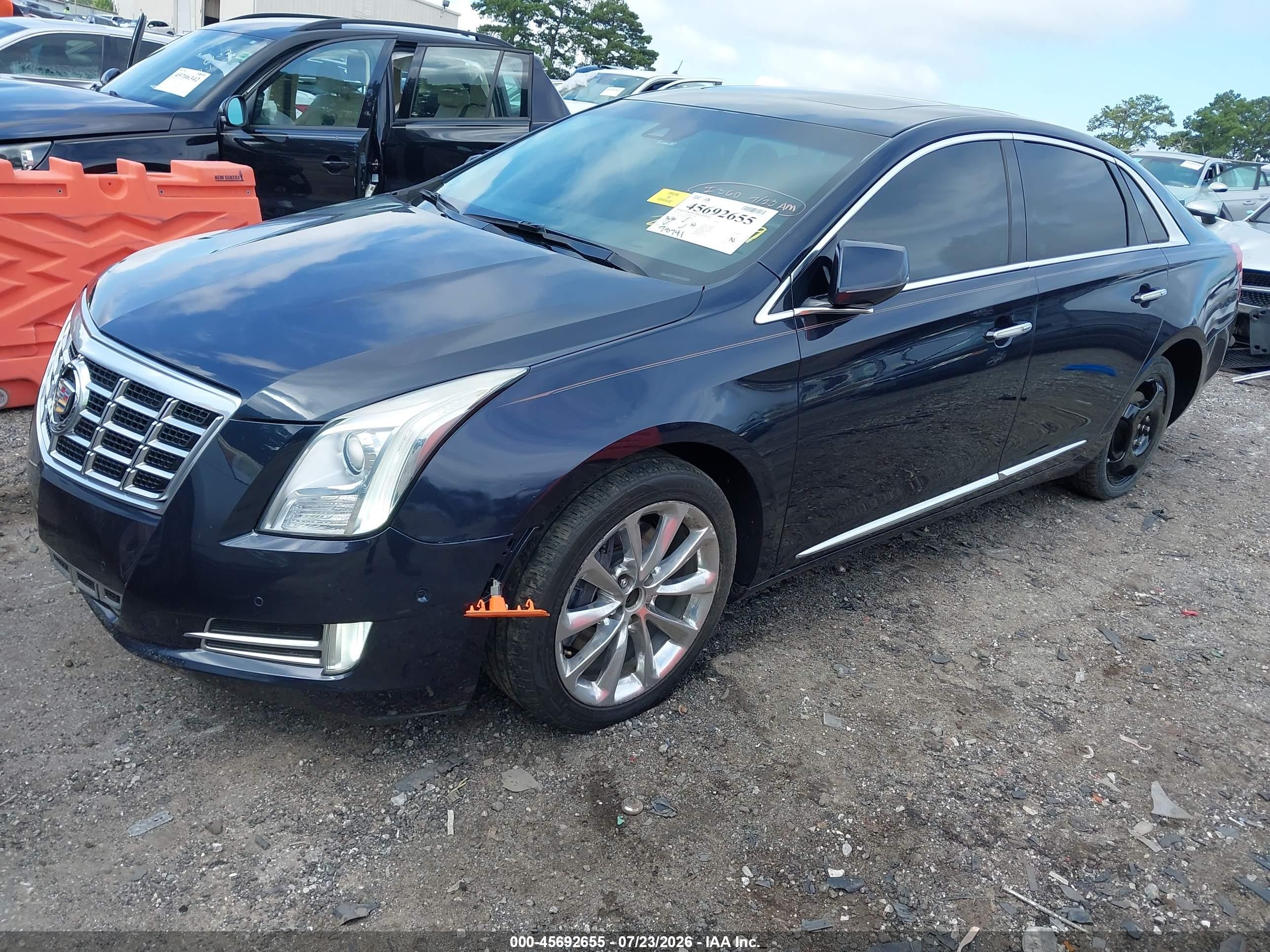 2014 Cadillac Xts Luxury Blue vin: 2G61M5S35E9298459