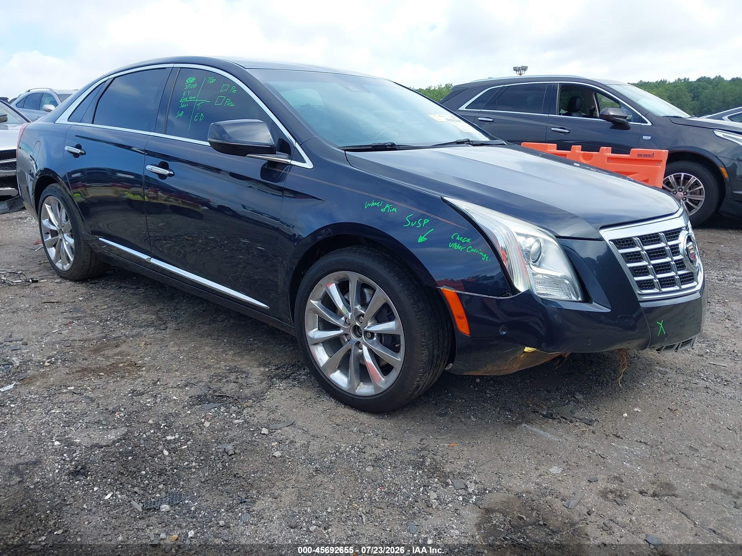 2014 Cadillac Xts Luxury Blue vin: 2G61M5S35E9298459