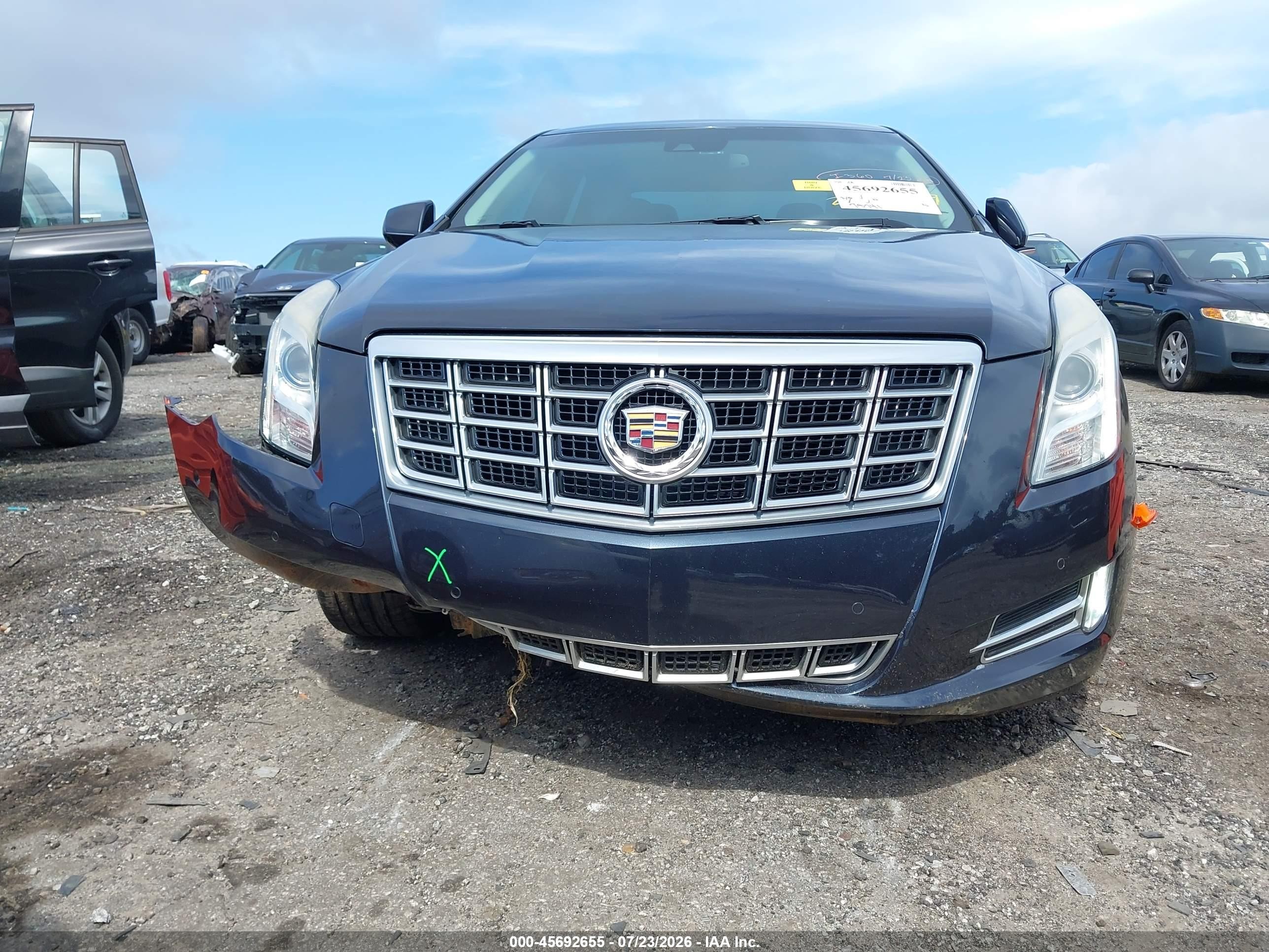 2014 Cadillac Xts Luxury Blue vin: 2G61M5S35E9298459