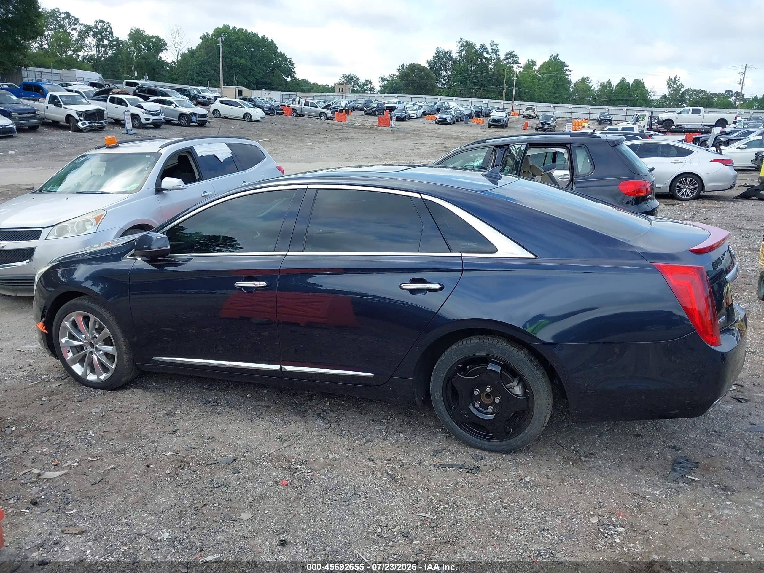 2014 Cadillac Xts Luxury Blue vin: 2G61M5S35E9298459