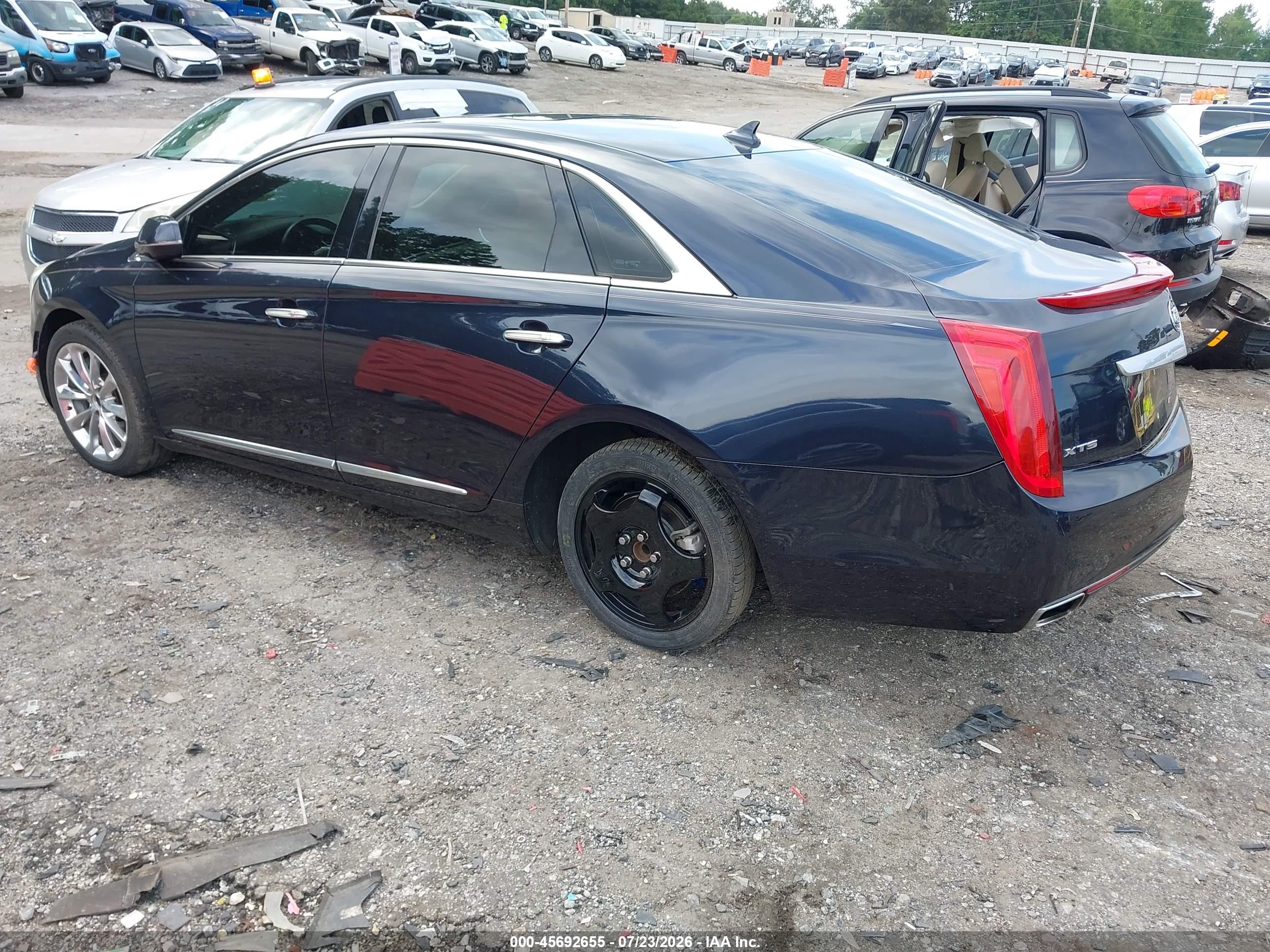2014 Cadillac Xts Luxury Blue vin: 2G61M5S35E9298459