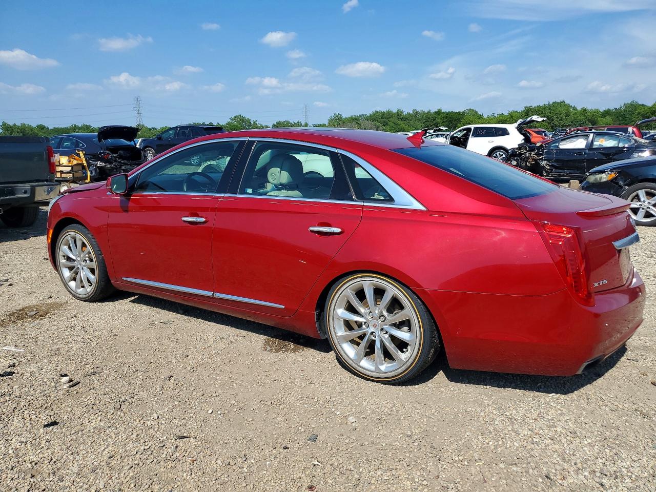 2014 Cadillac Xts Luxury Collection Red vin: 2G61M5S35E9307192