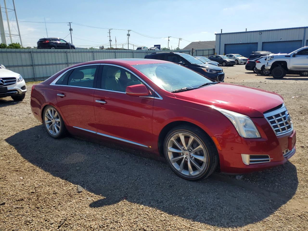 2014 Cadillac Xts Luxury Collection Red vin: 2G61M5S35E9307192