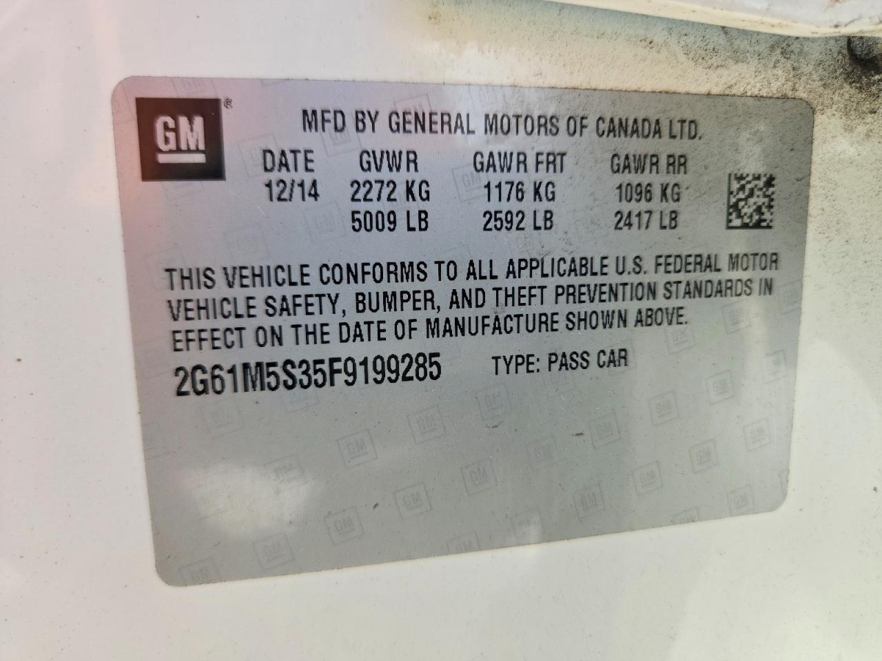 2015 Cadillac Xts Luxury Collection Cream vin: 2G61M5S35F9199285