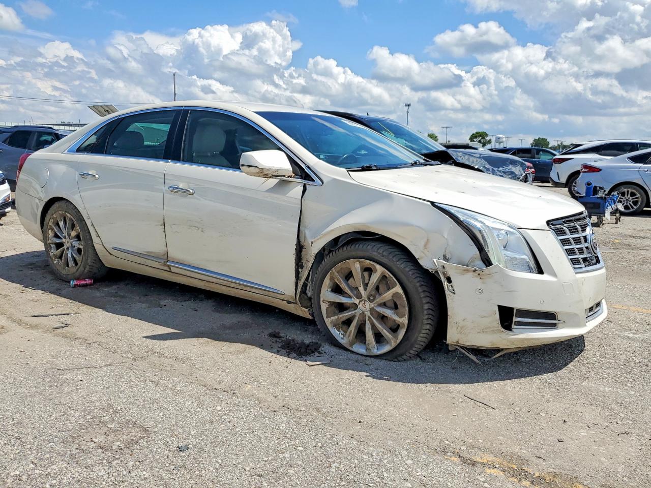 2014 Cadillac Xts Luxury Collection White vin: 2G61M5S37E9135330
