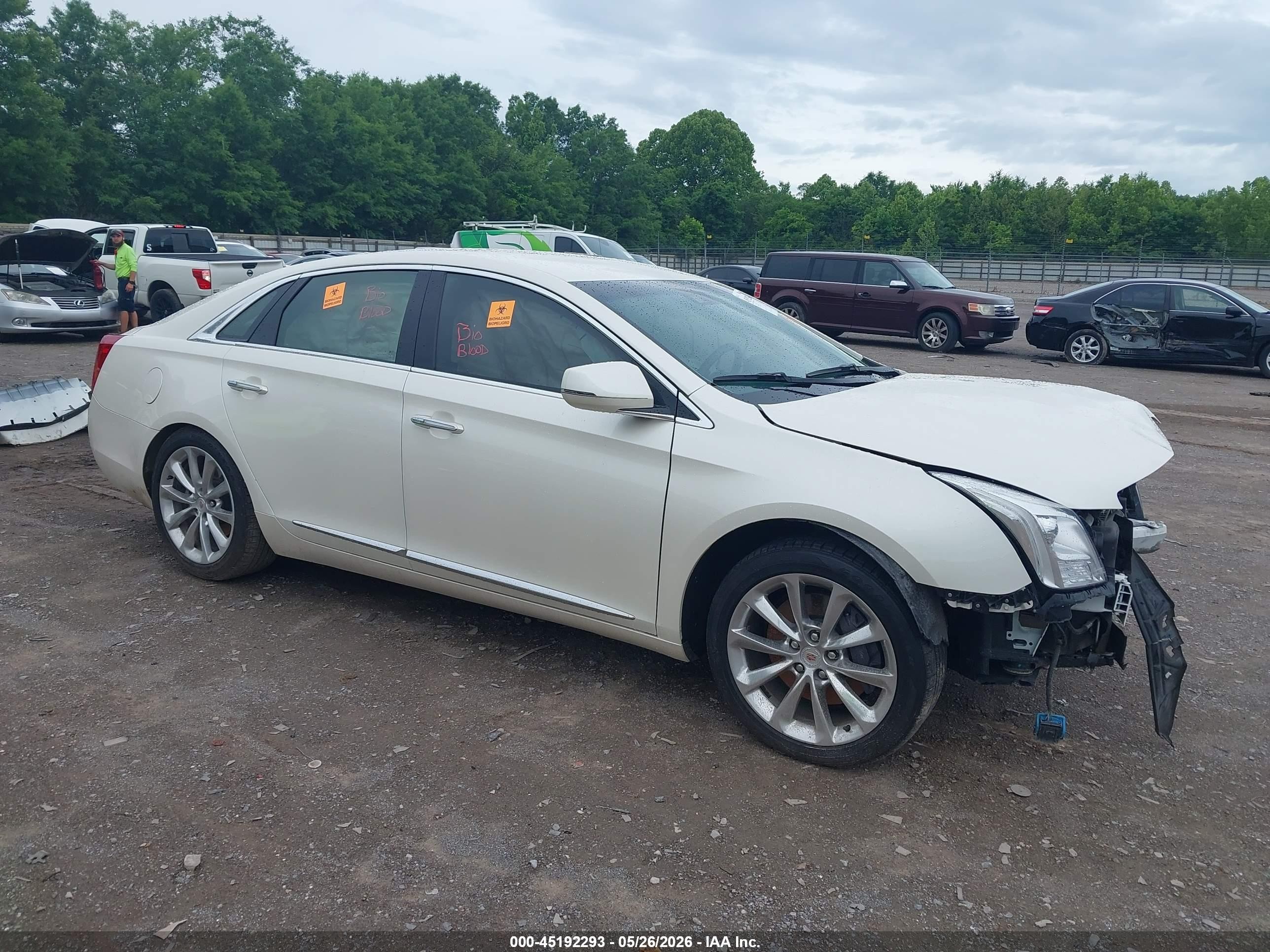 2014 Cadillac Xts Luxury White vin: 2G61M5S37E9317982