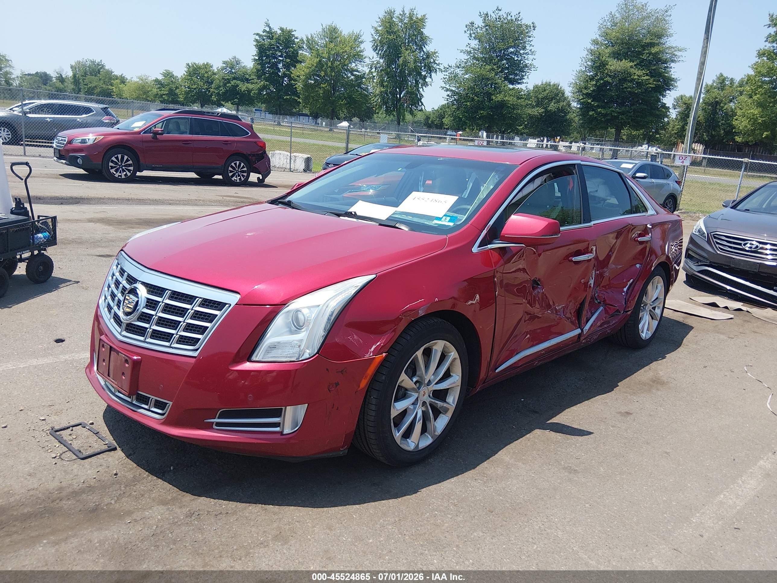 2014 Cadillac Xts Luxury Red vin: 2G61M5S39E9237910