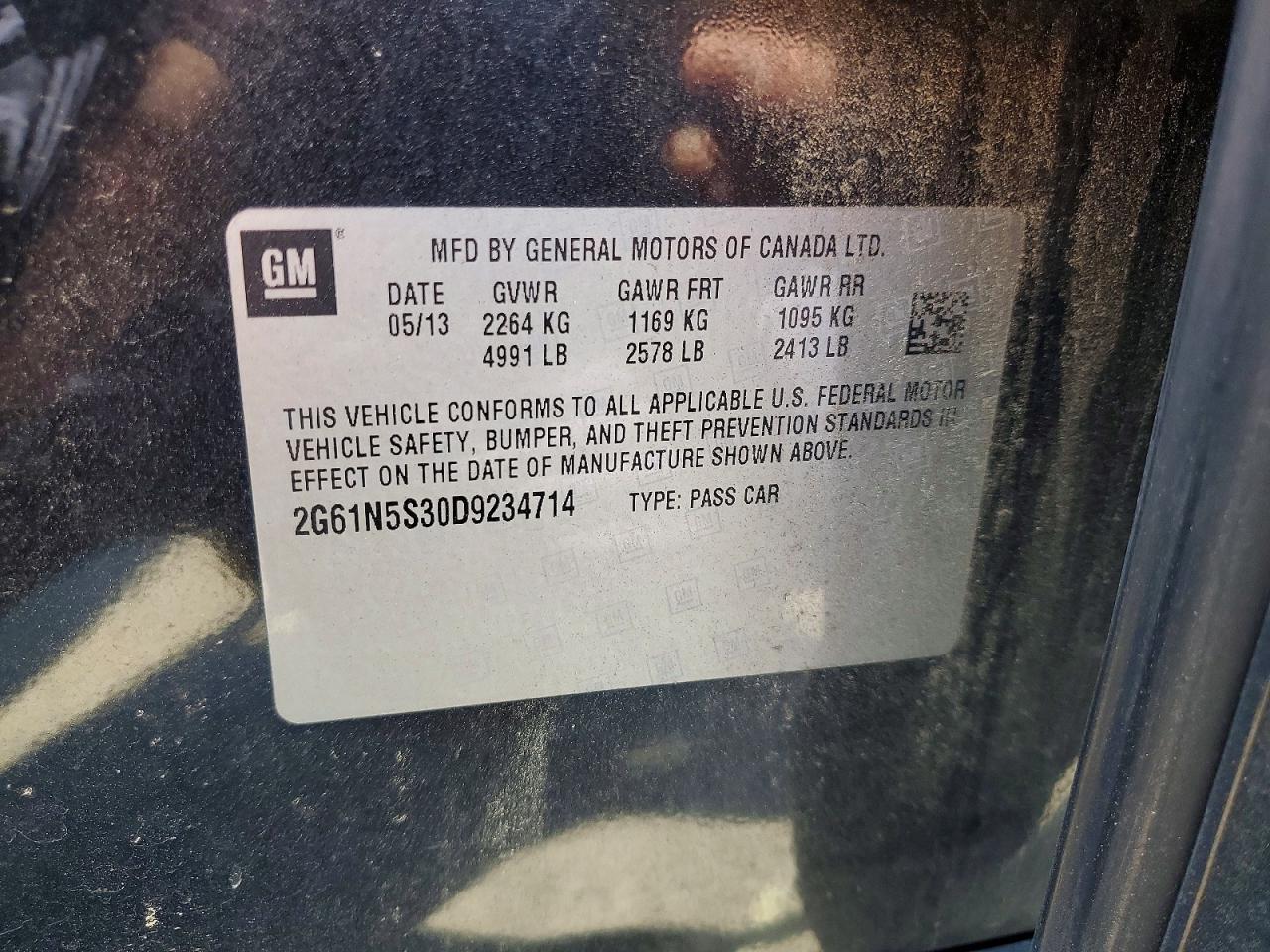 2013 Cadillac Xts Black vin: 2G61N5S30D9234714