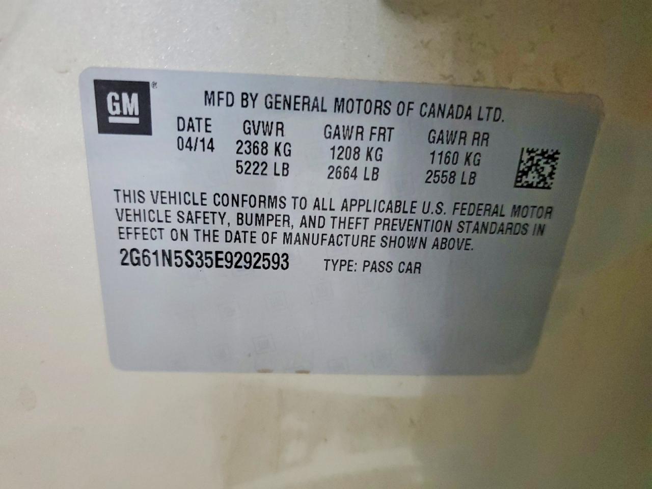 2014 Cadillac Xts Luxury Collection Cream vin: 2G61N5S35E9292593