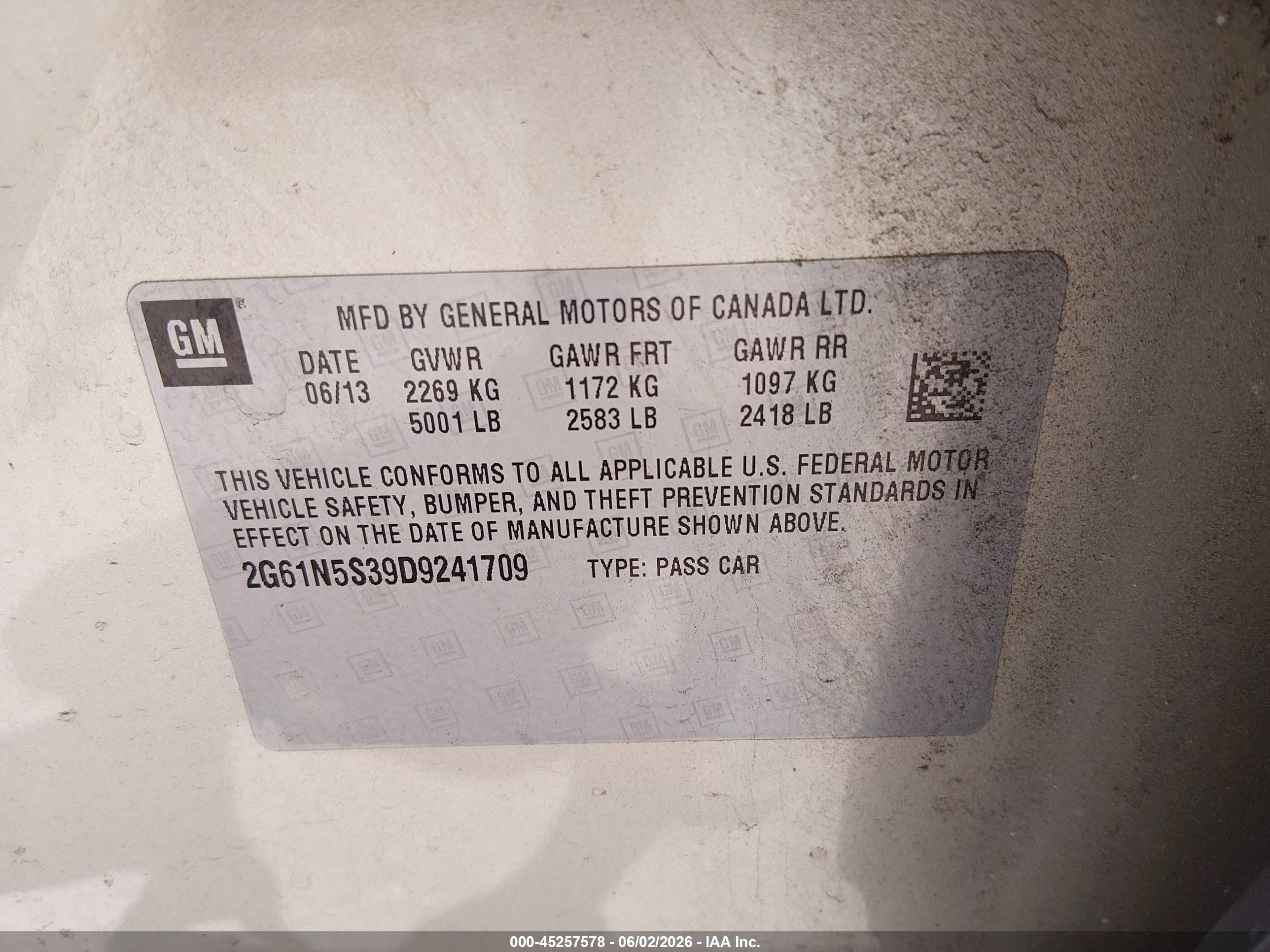 2013 Cadillac Xts Standard Золотой vin: 2G61N5S39D9241709