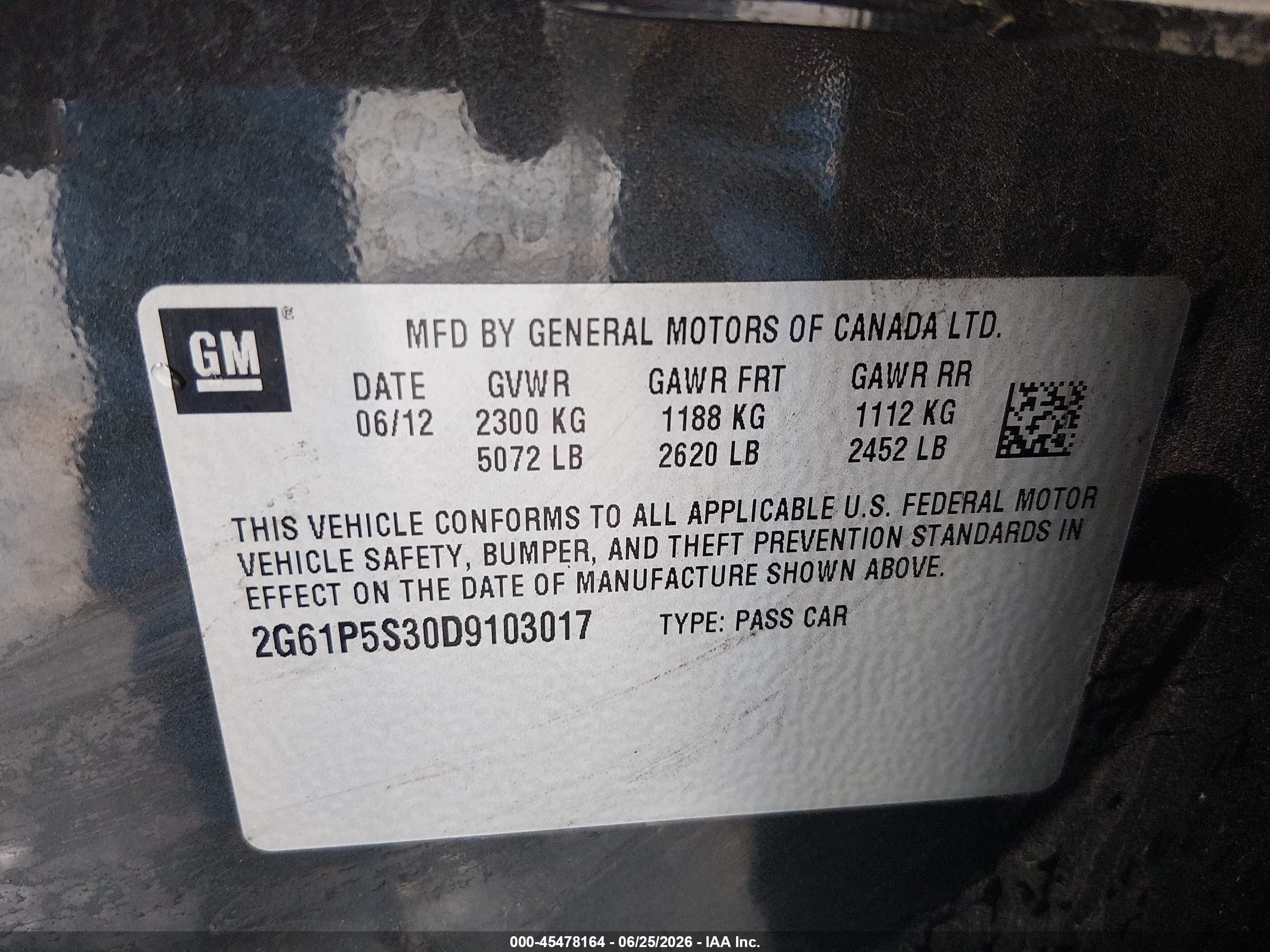 2013 Cadillac Xts Luxury Black vin: 2G61P5S30D9103017
