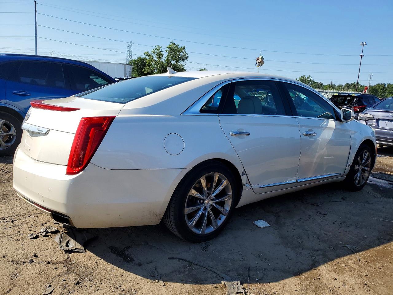 2013 Cadillac Xts Luxury Collection White vin: 2G61P5S30D9240216