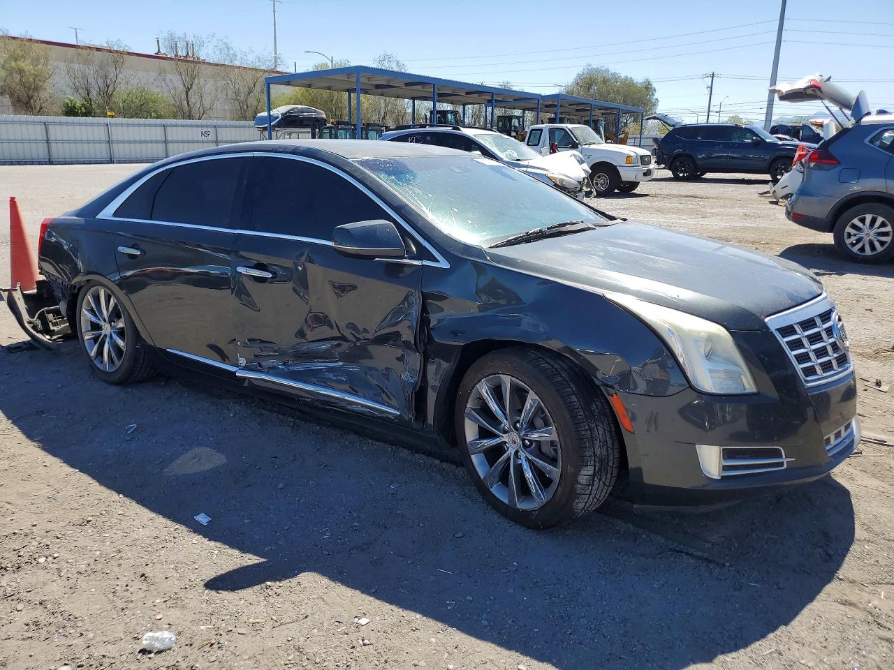 2013 Cadillac Xts Luxury Collection Gray vin: 2G61P5S33D9235088