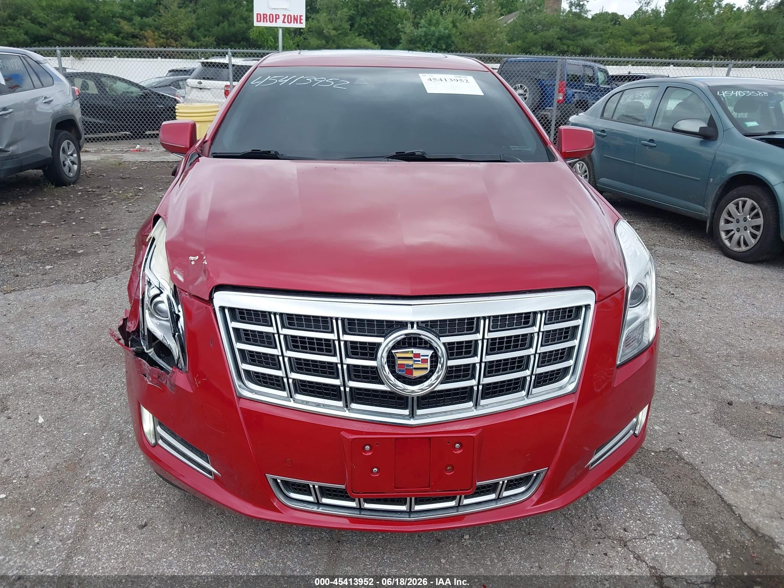 2013 Cadillac Xts Luxury Red vin: 2G61P5S35D9223069