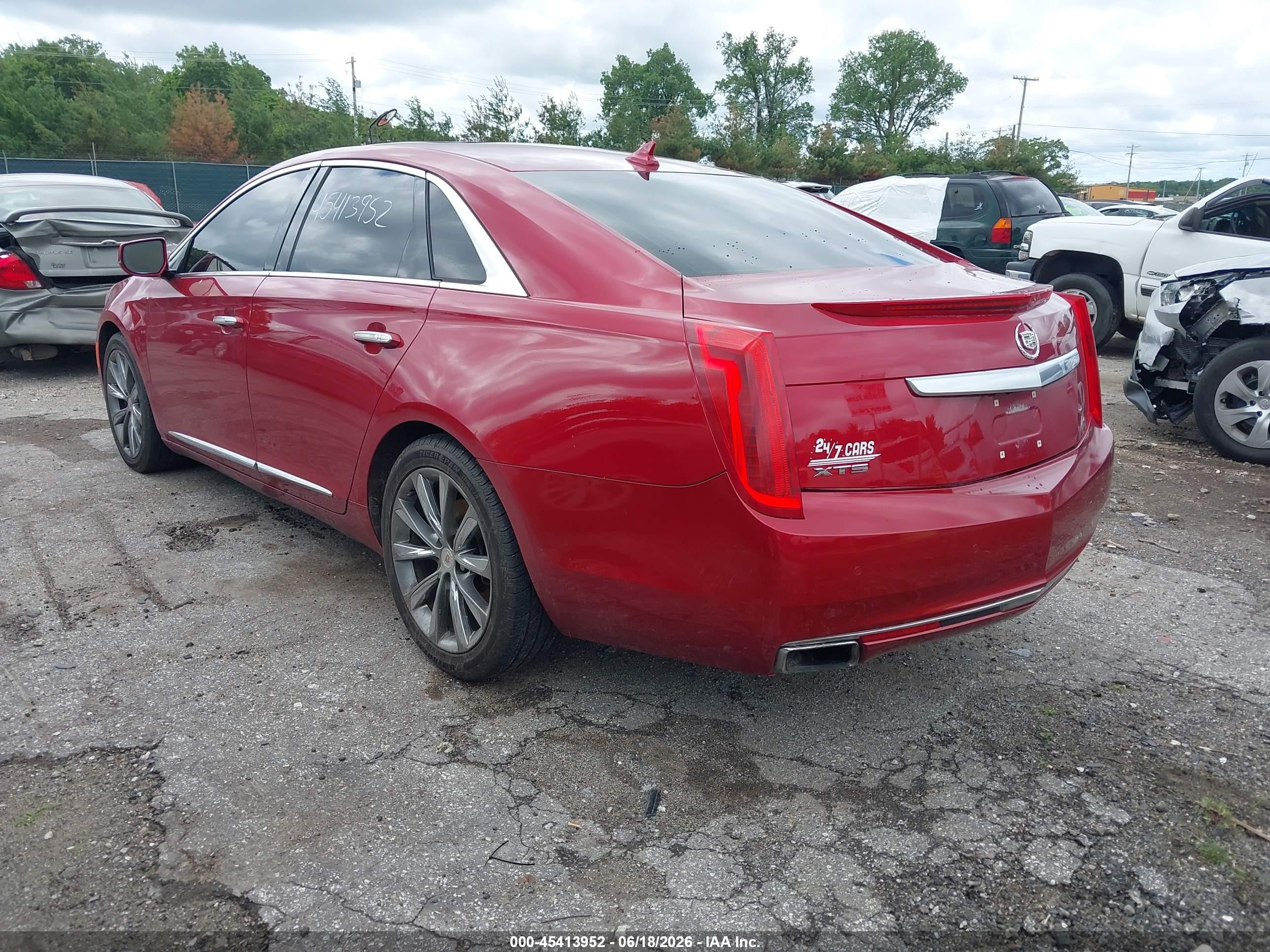 2013 Cadillac Xts Luxury Red vin: 2G61P5S35D9223069