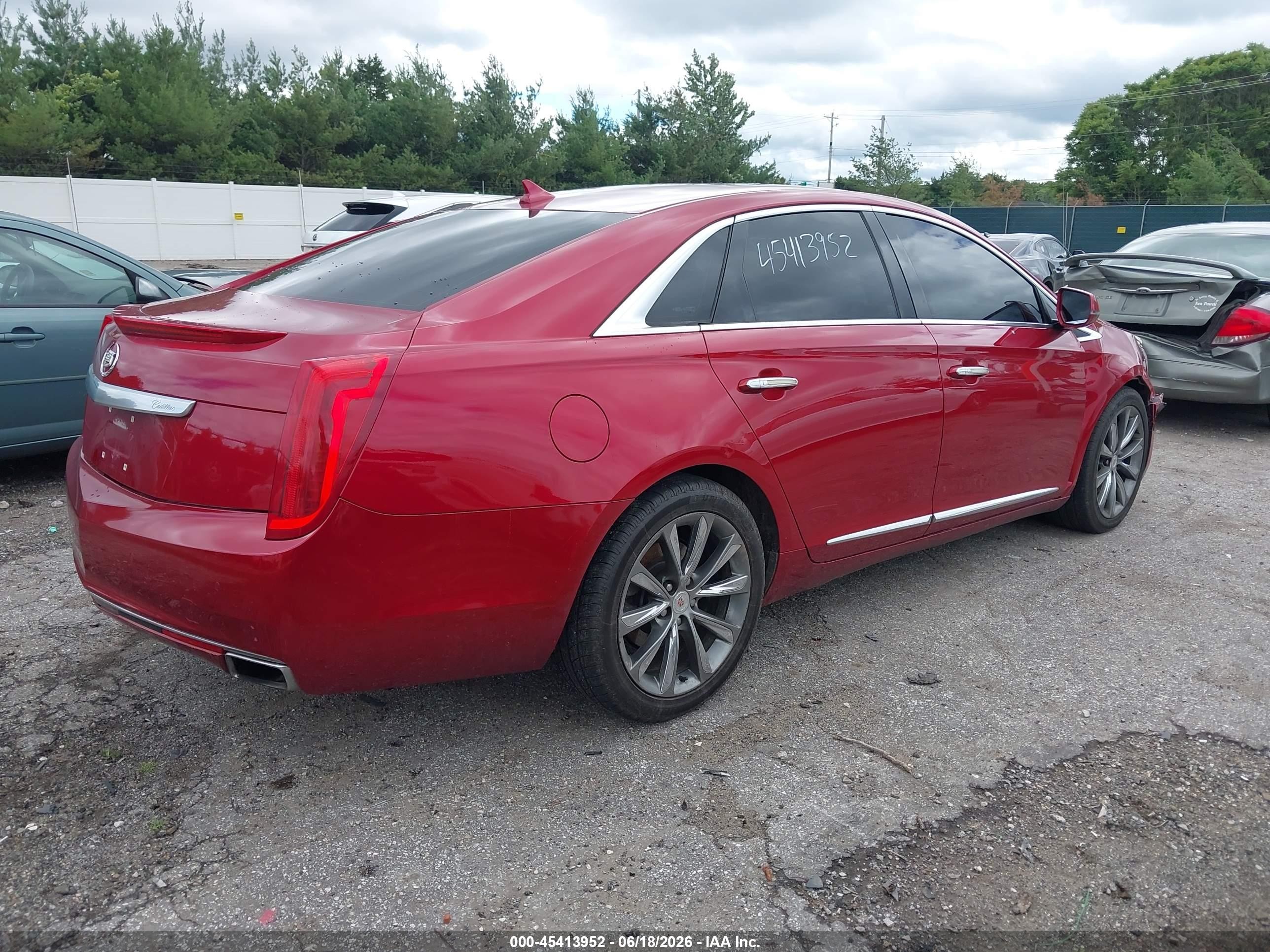 2013 Cadillac Xts Luxury Red vin: 2G61P5S35D9223069