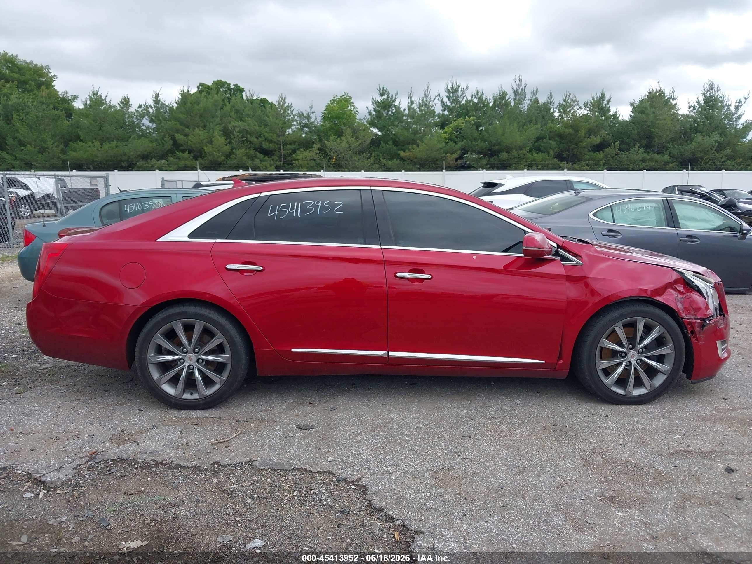 2013 Cadillac Xts Luxury Red vin: 2G61P5S35D9223069