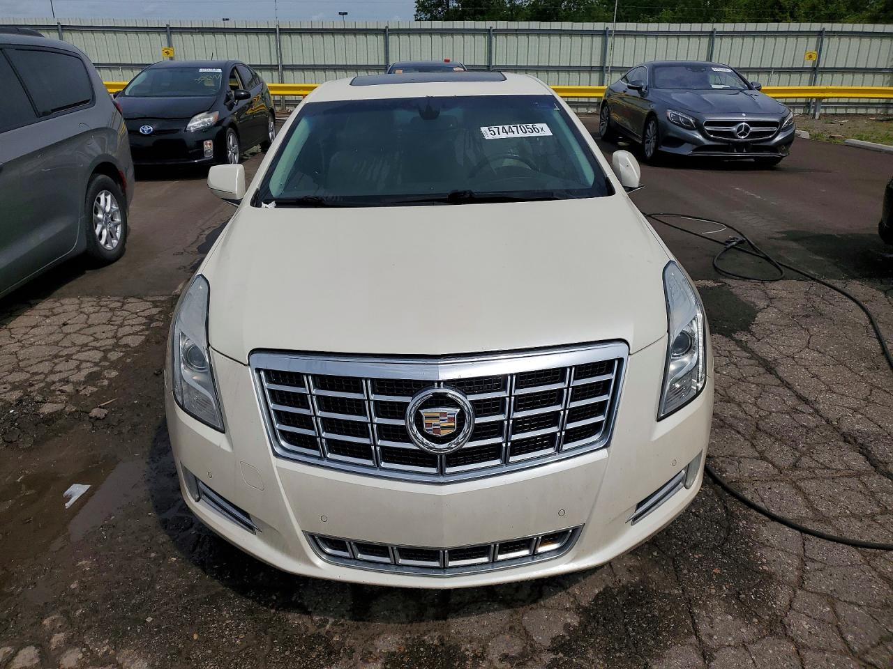 2013 Cadillac Xts Luxury Collection White vin: 2G61P5S36D9115012
