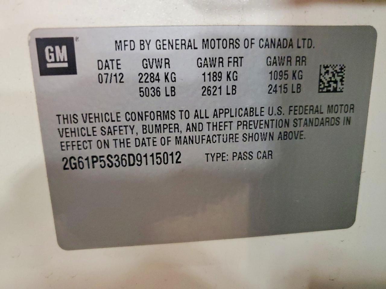 2013 Cadillac Xts Luxury Collection White vin: 2G61P5S36D9115012