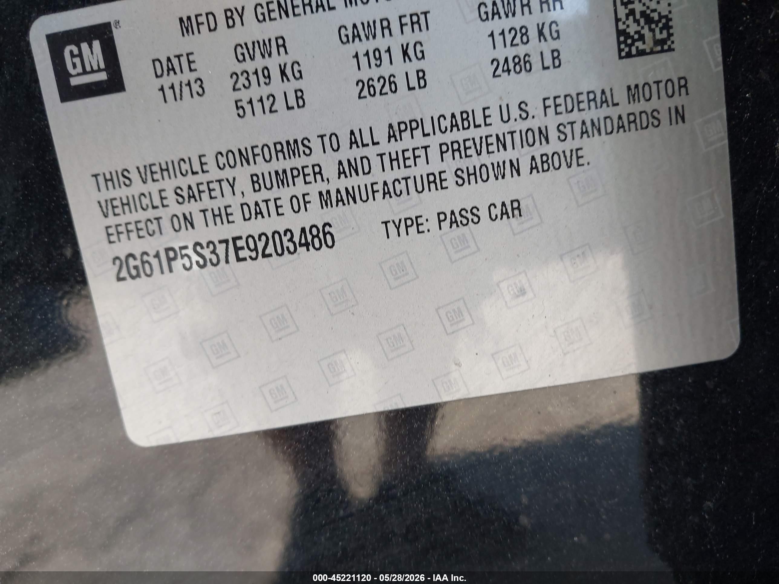 2014 Cadillac Xts Premium Серый vin: 2G61P5S37E9203486