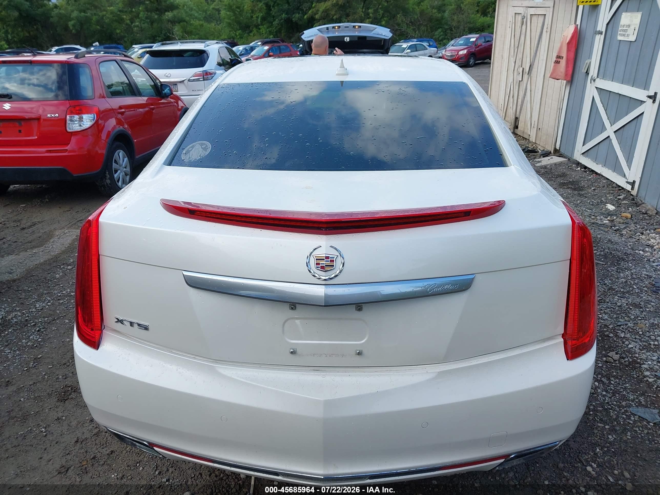 2013 Cadillac Xts Luxury White vin: 2G61P5S38D9113861