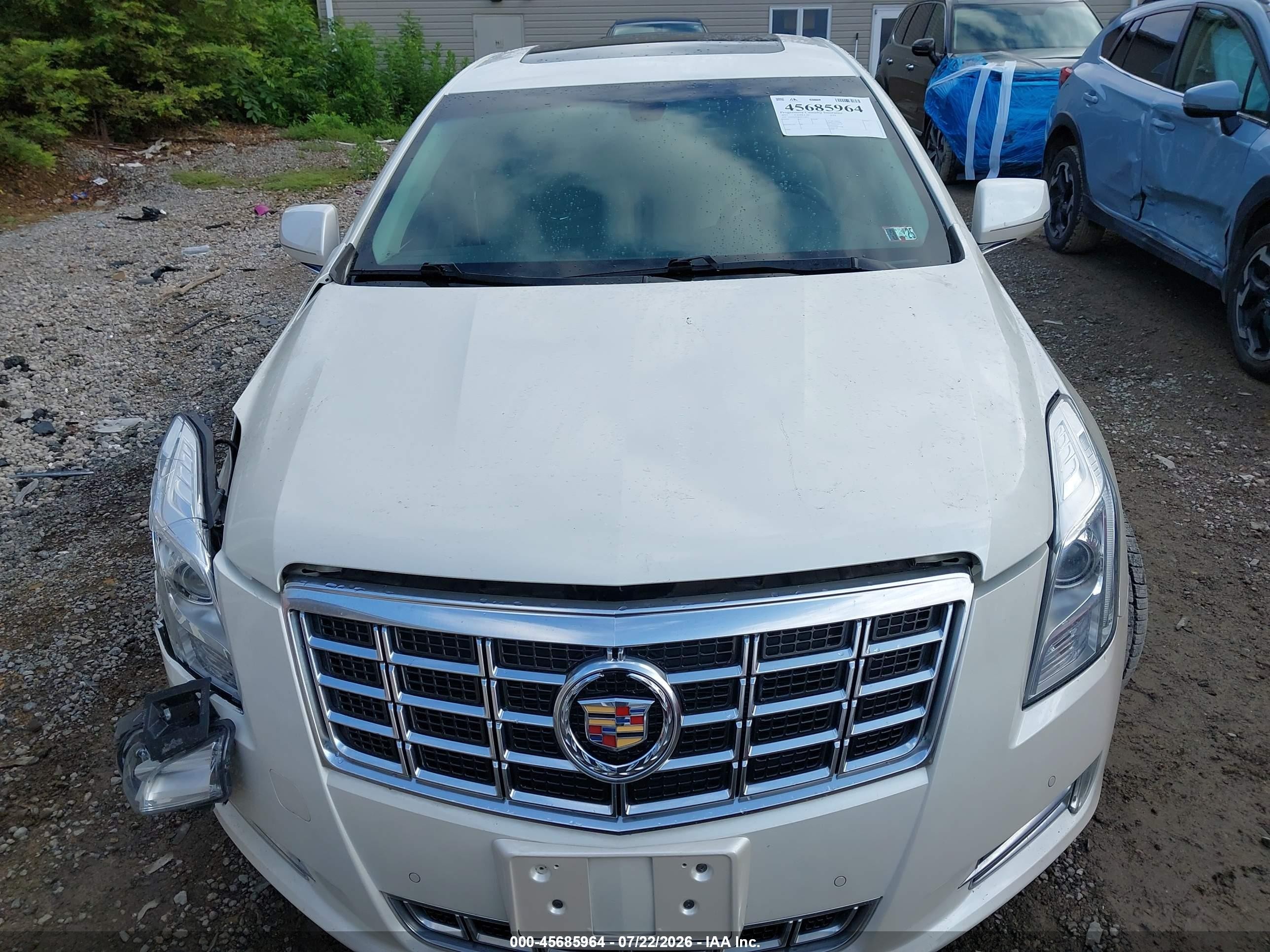 2013 Cadillac Xts Luxury White vin: 2G61P5S38D9113861