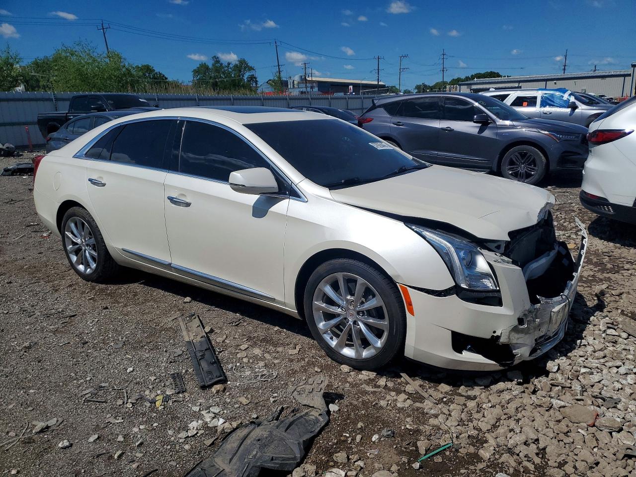 2013 Cadillac Xts Luxury Collection White vin: 2G61P5S39D9107311