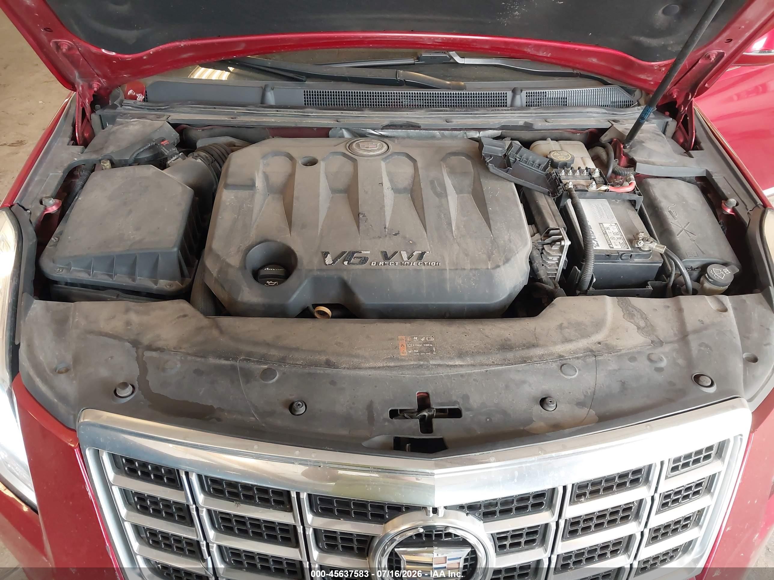 2013 Cadillac Xts Luxury Burgundy vin: 2G61R5S30D9159825
