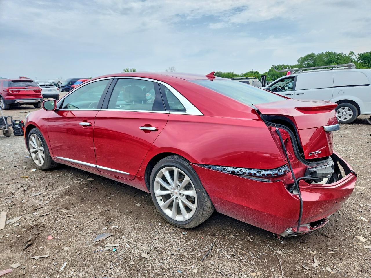 2013 Cadillac Xts Luxury Collection Red vin: 2G61R5S38D9142271