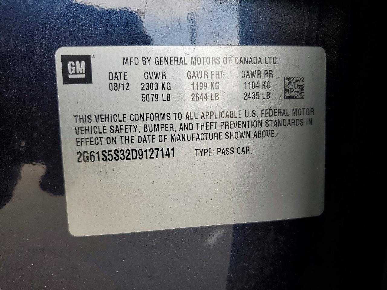 2013 Cadillac Xts Premium Collection Black vin: 2G61S5S32D9127141