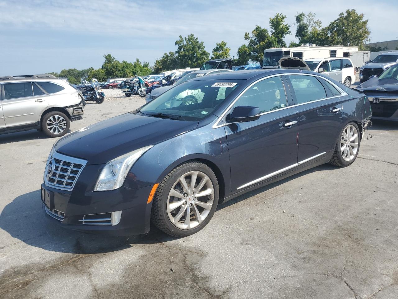 2013 Cadillac Xts Premium Collection Blue vin: 2G61S5S33D9164702
