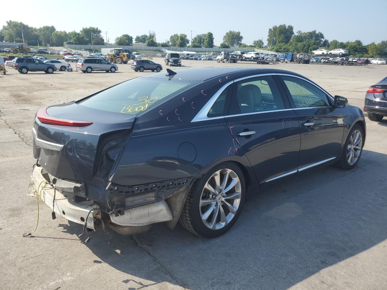 2013 Cadillac Xts Premium Collection Blue vin: 2G61S5S33D9164702