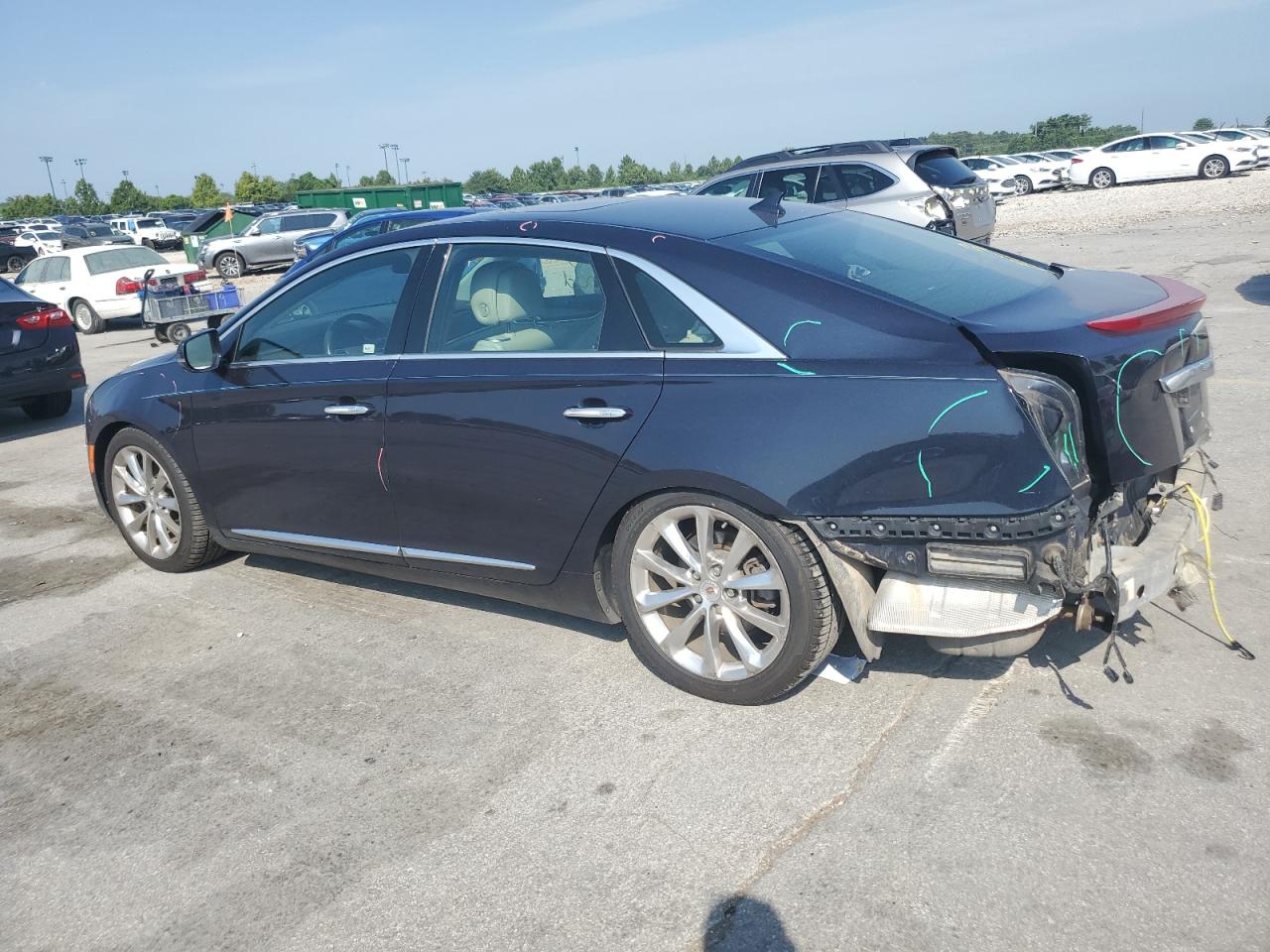 2013 Cadillac Xts Premium Collection Blue vin: 2G61S5S33D9164702