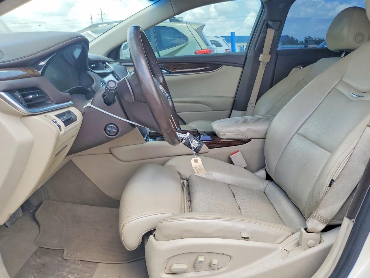 2013 Cadillac Xts White vin: 2G61S5S36D9102114