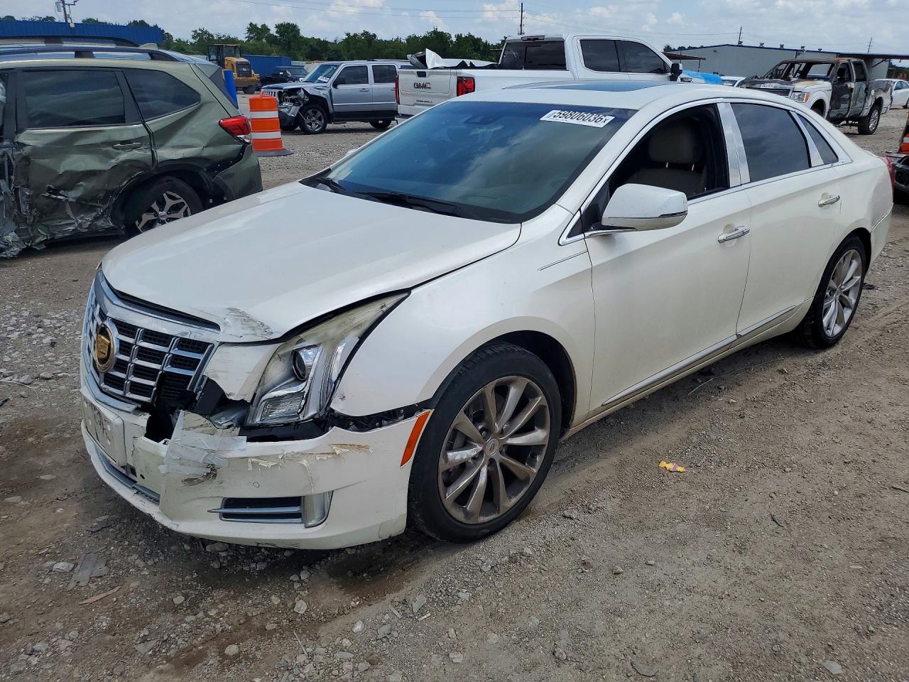 2013 Cadillac Xts White vin: 2G61S5S36D9102114