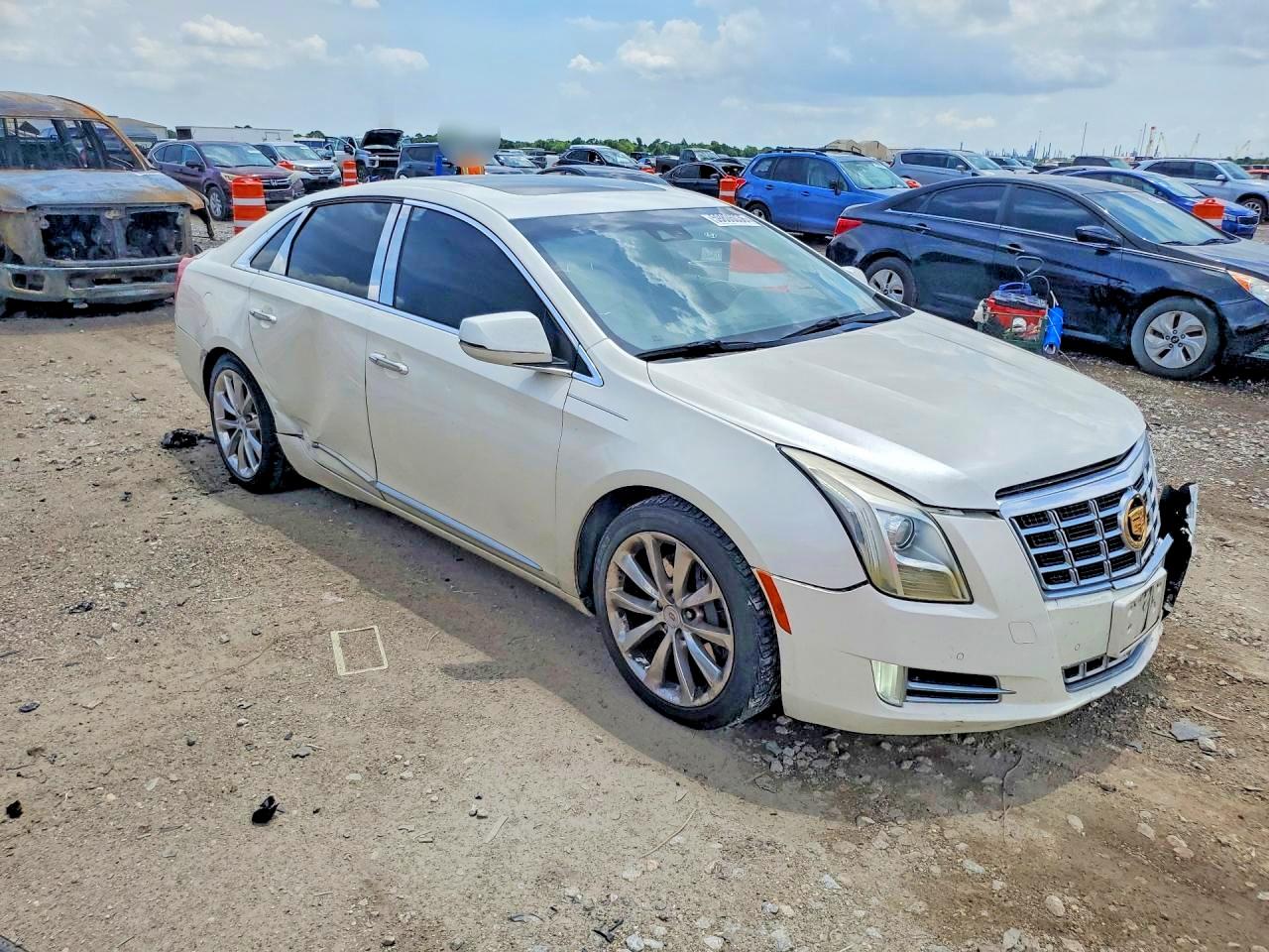 2013 Cadillac Xts White vin: 2G61S5S36D9102114