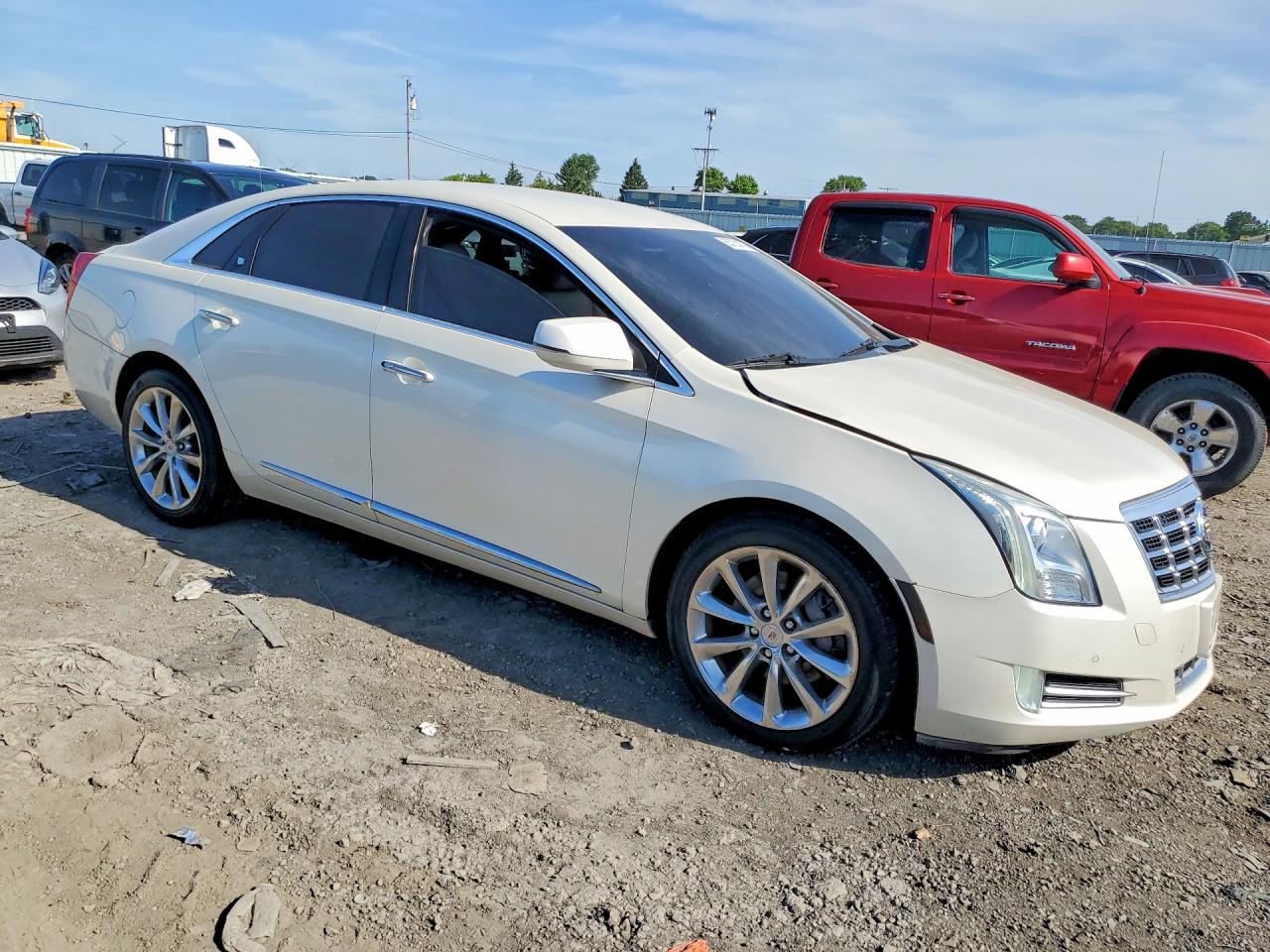 2013 Cadillac Xts Premium Collection Cream vin: 2G61S5S36D9116515
