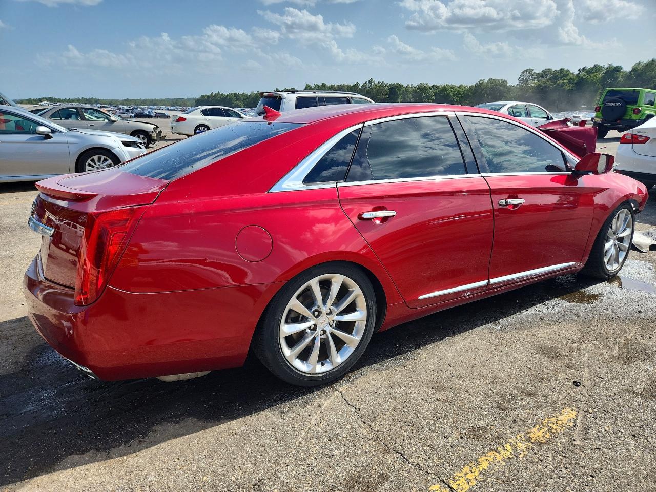 2013 Cadillac Xts Premium Collection Red vin: 2G61S5S36D9163141